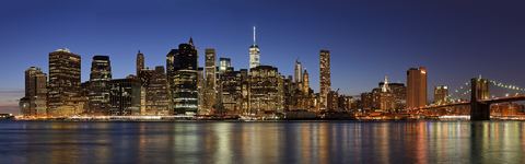 Skyline of Lower Manhattan, New York City, from Brooklyn.