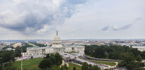 Skyline of Washington, DC.